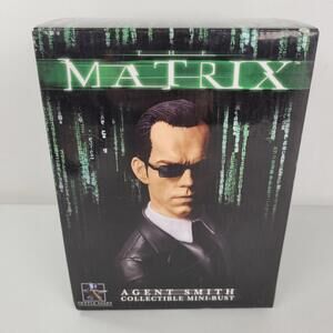 The Matrix Reloaded Gentle Giant Agent Smith Mini BUST # 1883/7000